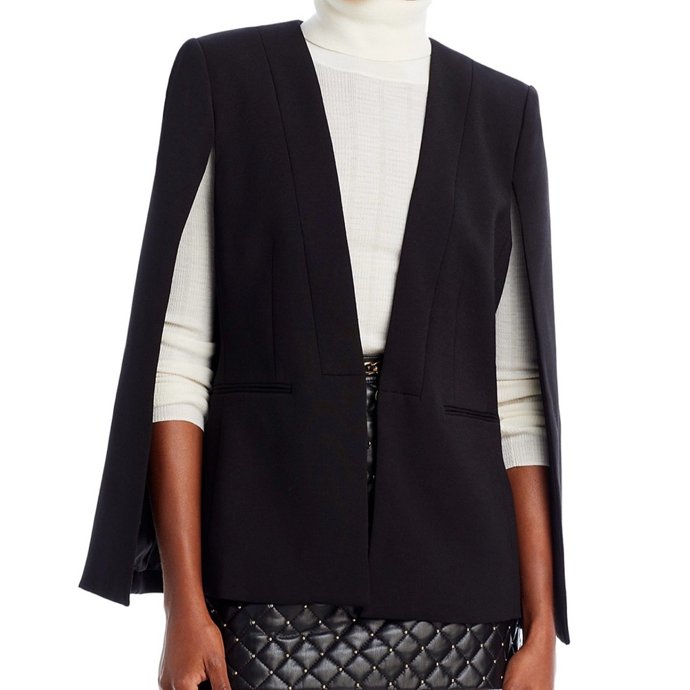 BCBGMAXAZRIA BLACK CAPE BLAZER SIZE Medium , - Picture 11 of 11